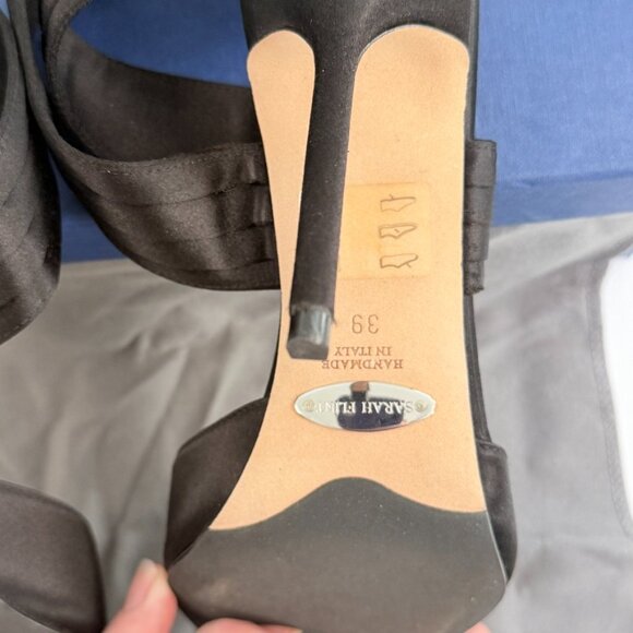 Sarah Flint - Kara 100mm - Black Satin 39/8.5 - Picture 14 of 15